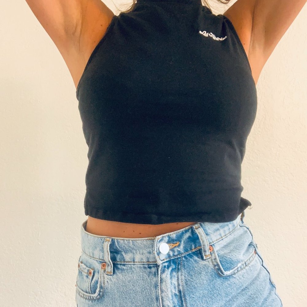 KENDALL & KYLIE Mock Neck Crop